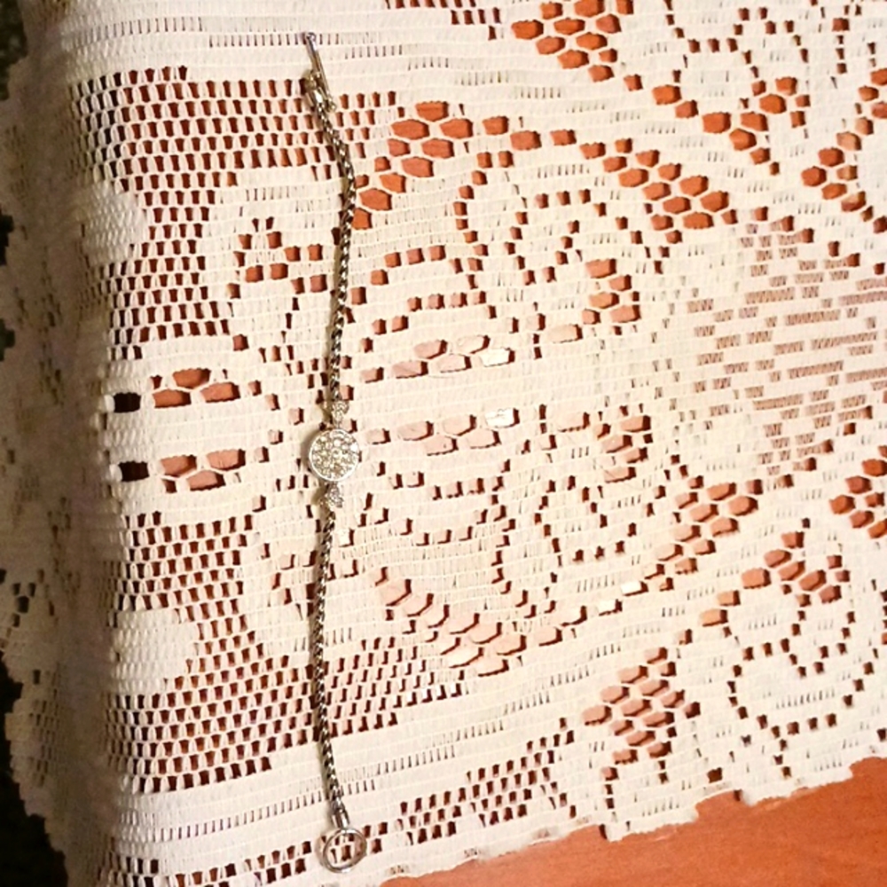 Silver rope bracelet